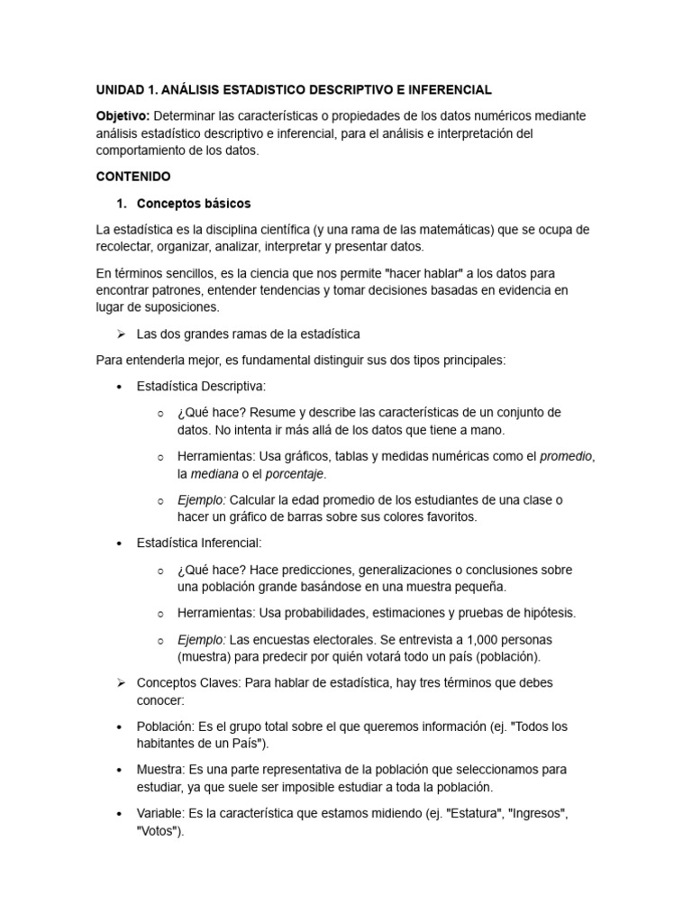 UNIDAD 1 Conceptos Basicos 1-2 | PDF