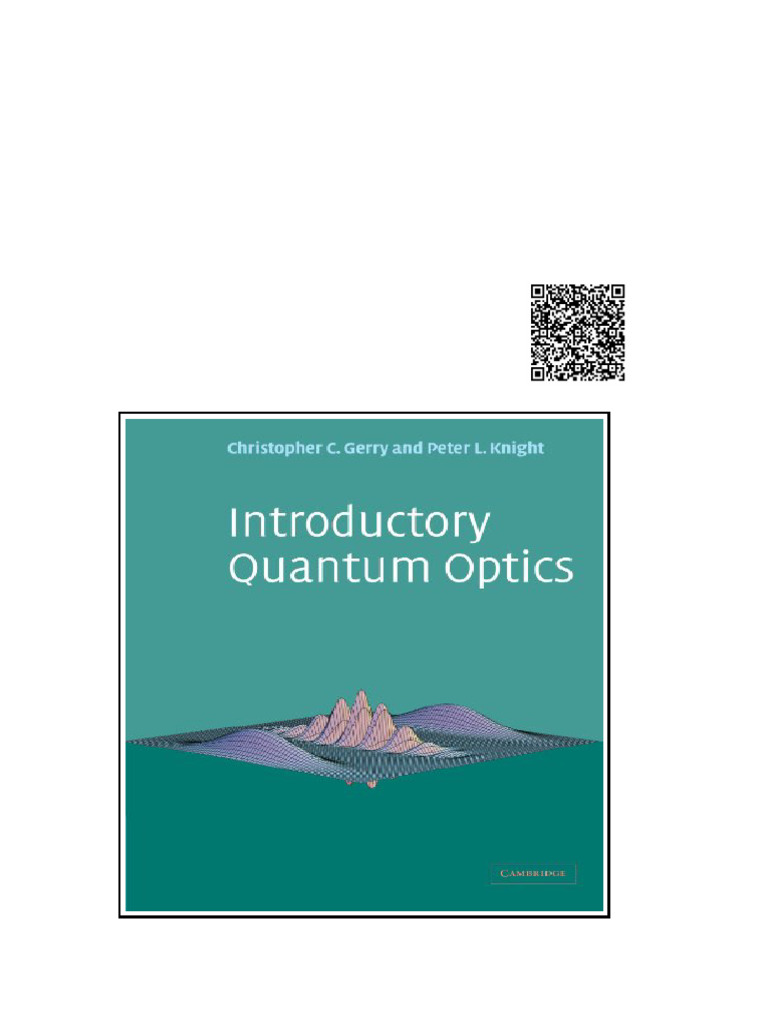 Introductory Quantum Optics Christopher Gerry | PDF
