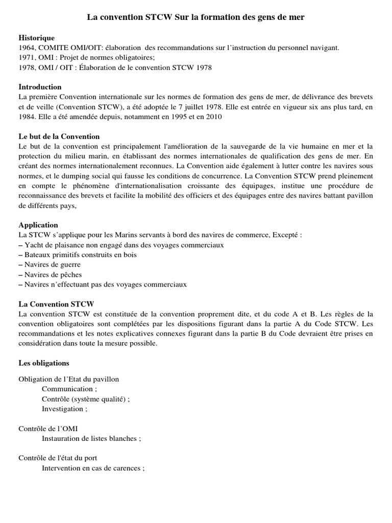 STCW | PDF