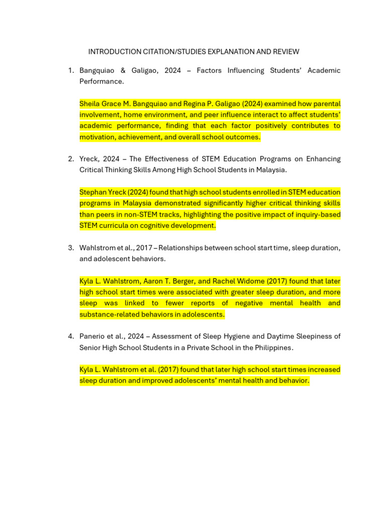 RRL Study Guide1 | PDF