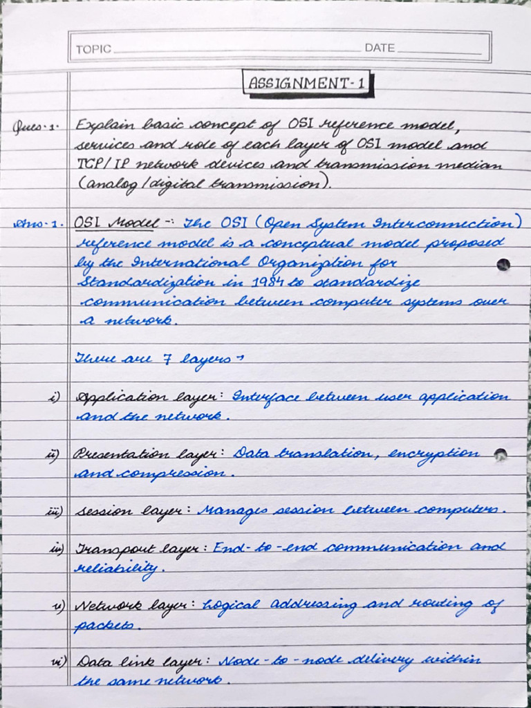 CN Assignment 1 | PDF