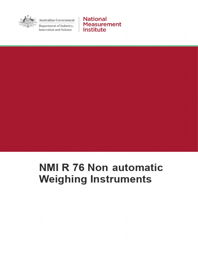 Oiml R 76-2 | PDF