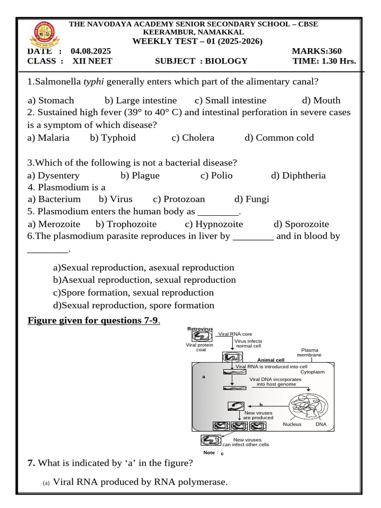 GR - Test For Neet-12 | PDF