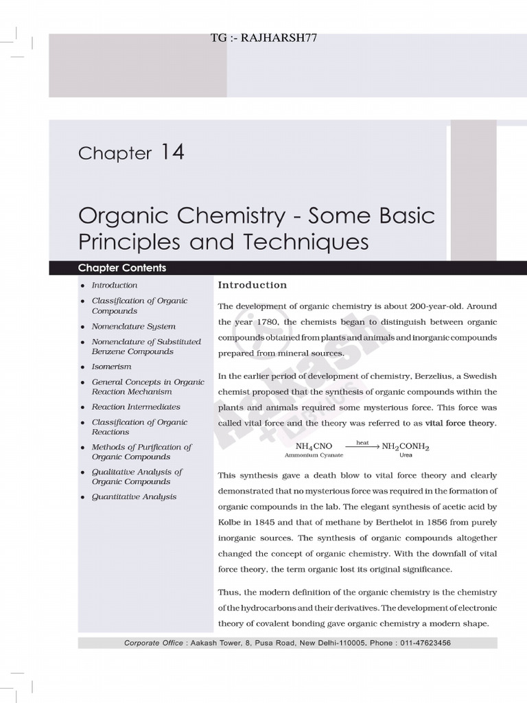 Organic Chemistry Some Basic Principle & Technique ( (@rajharsh77) ) | PDF