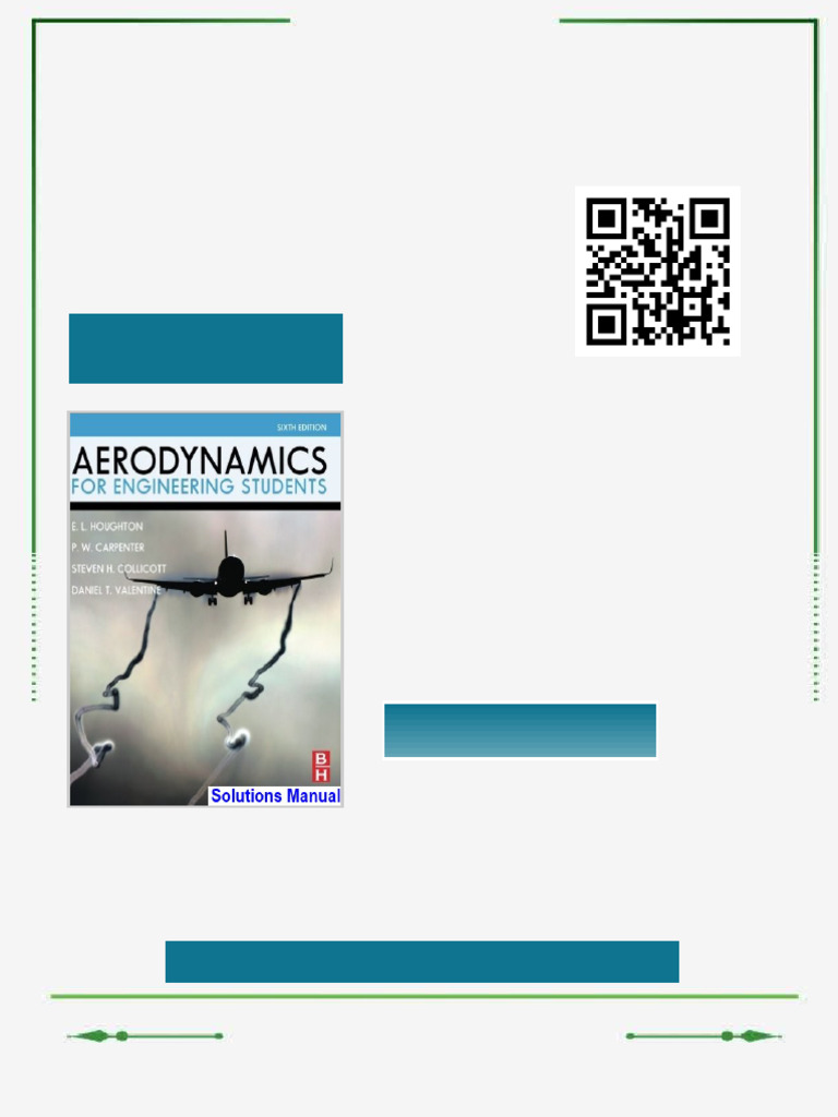 Aerodynamics For Engineering Students 6th Edition Houghton Solutions Manual Testbank Portable ...