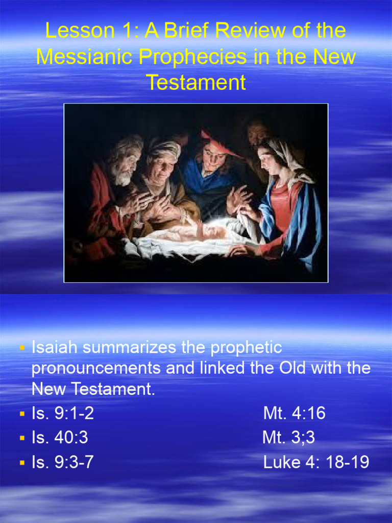 1.review of Messiahnic Prophecies | PDF