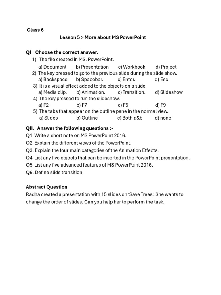 Cl6 Lesson5 PowerPoint | PDF