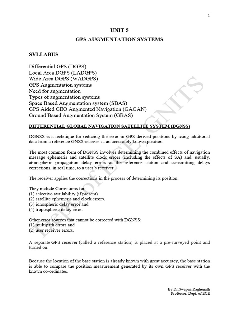 Gnss Unit 5 Notes | PDF