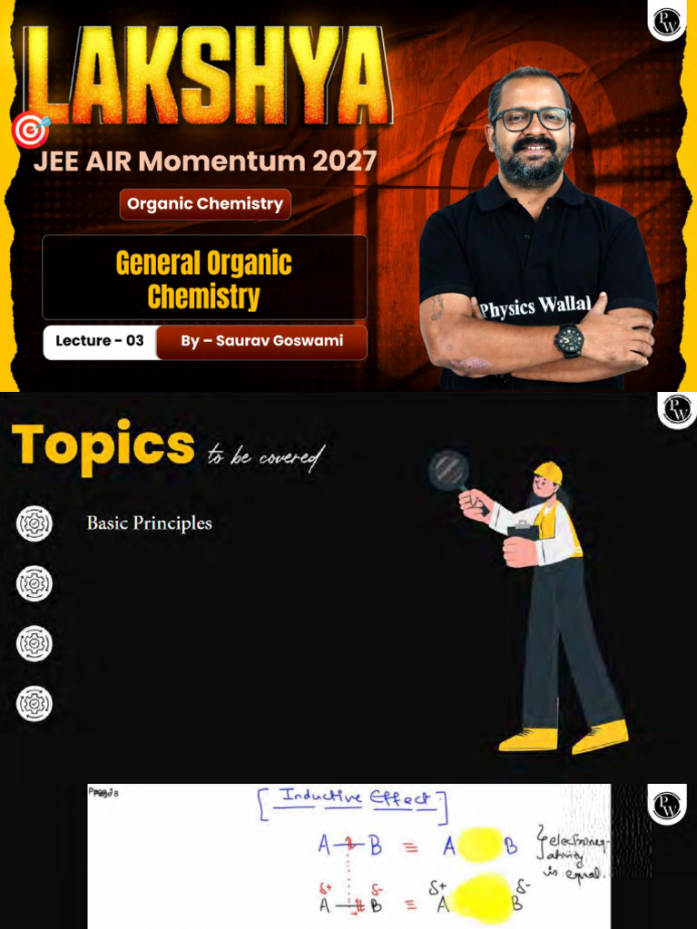 General Organic Chemistry 03 Class Notes Lakshya JEE AIR Momentum 2027 ...