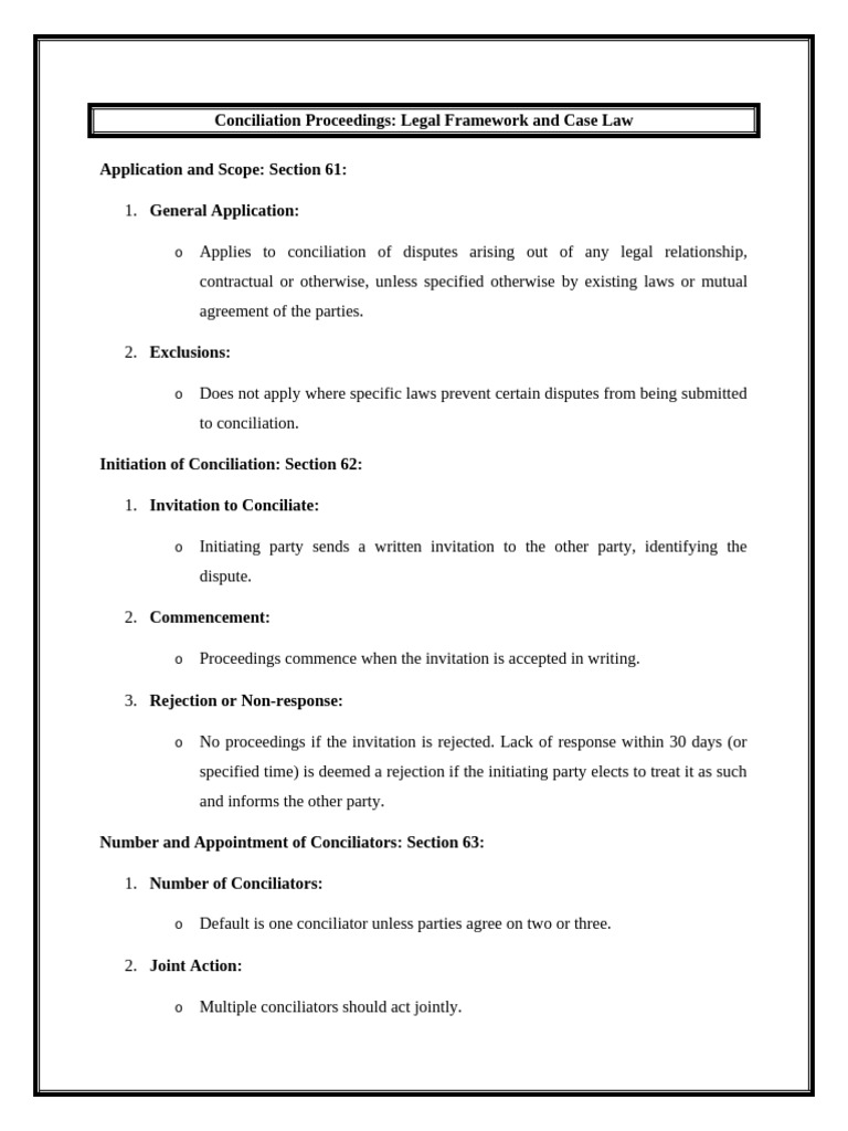 Conciliation | PDF