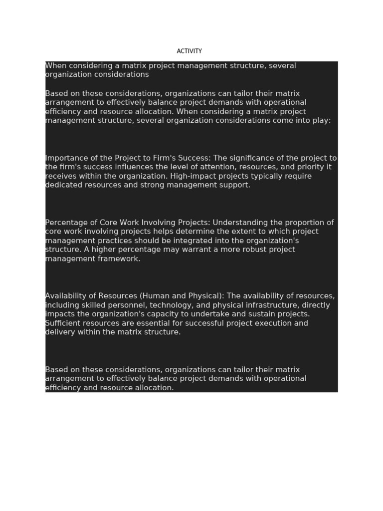Activity | PDF