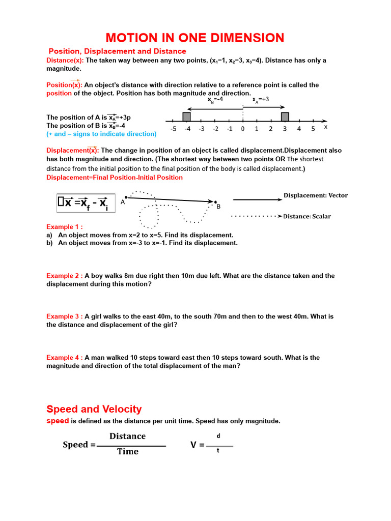 Motion in One Dimension IX | PDF