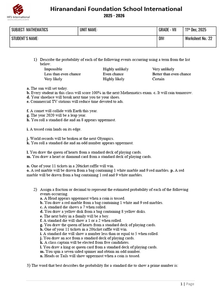 Probability 3 | PDF