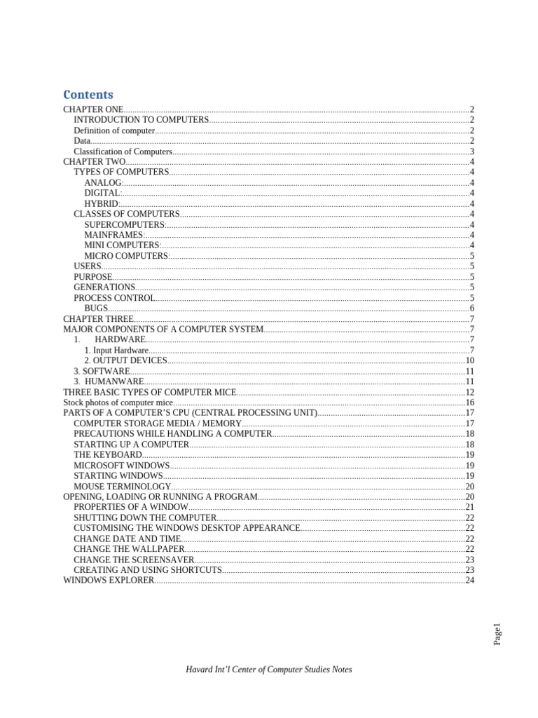 Introduction To Computers | PDF