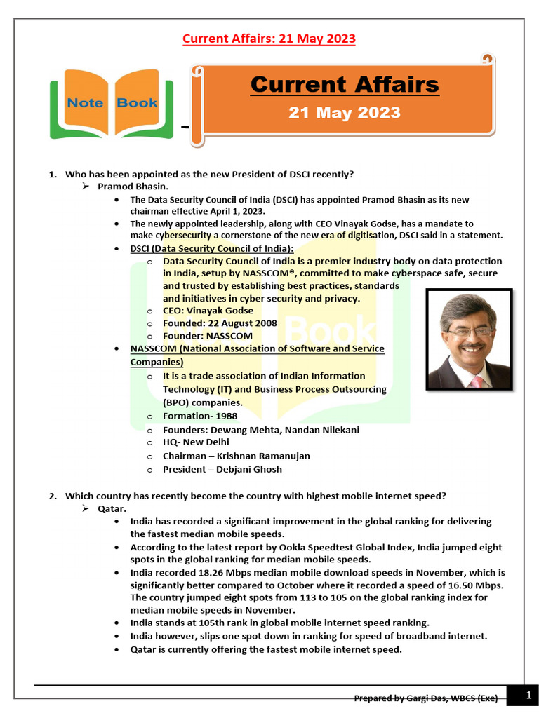 CA 21 May 2023 Note Book | PDF