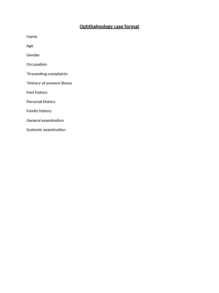 Case Format | PDF