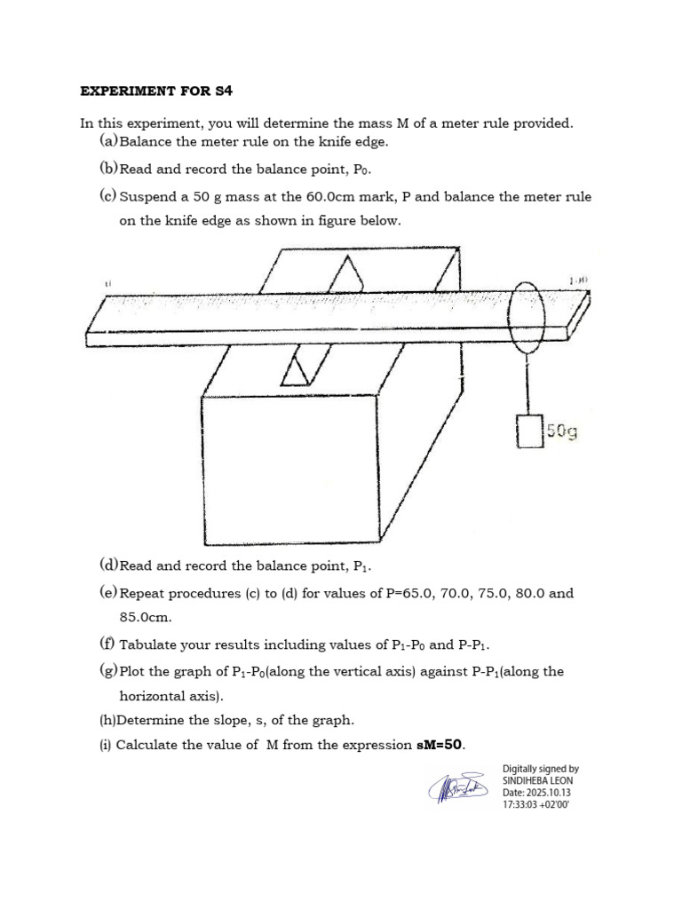 Experiment For s4 | PDF
