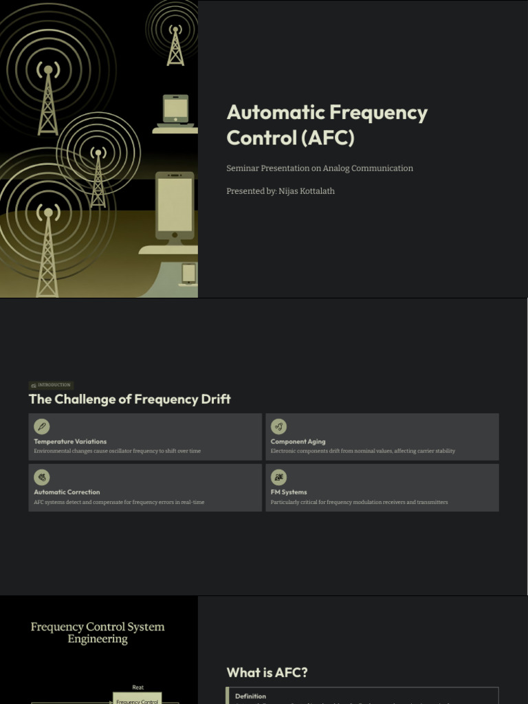 Automatic Frequency Control AFC | PDF