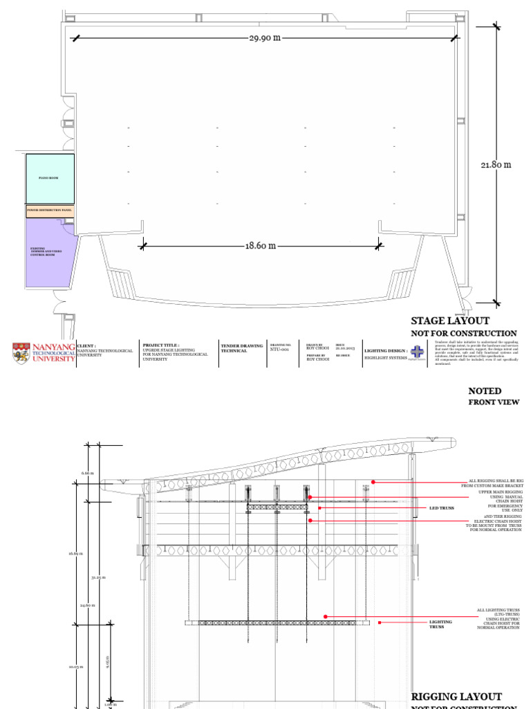 Na Stage Drawing Dimensions | PDF