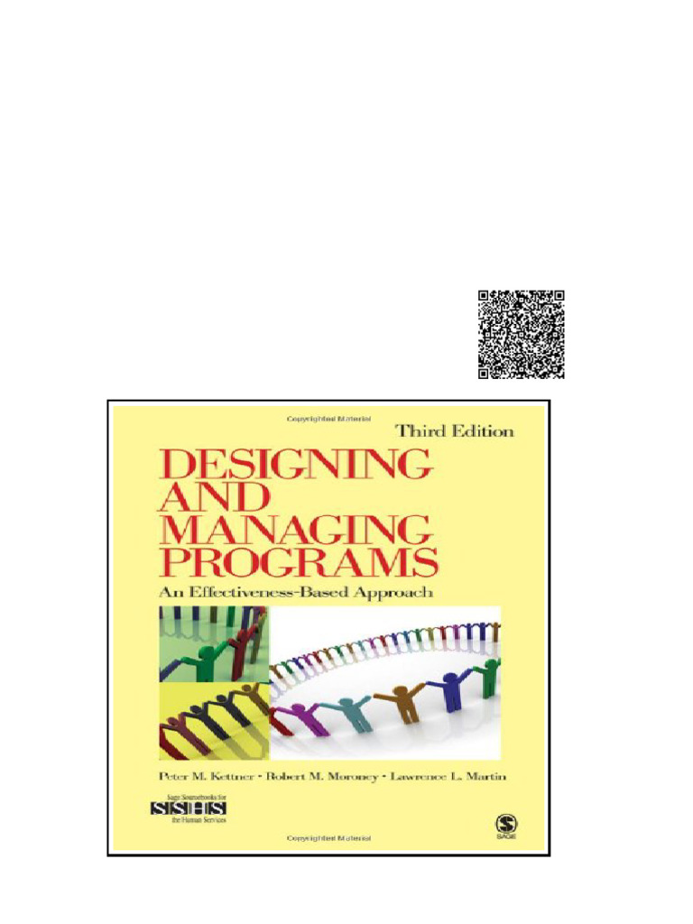Designing and Managing Programs An Effectiveness Based Approach 3rd ...