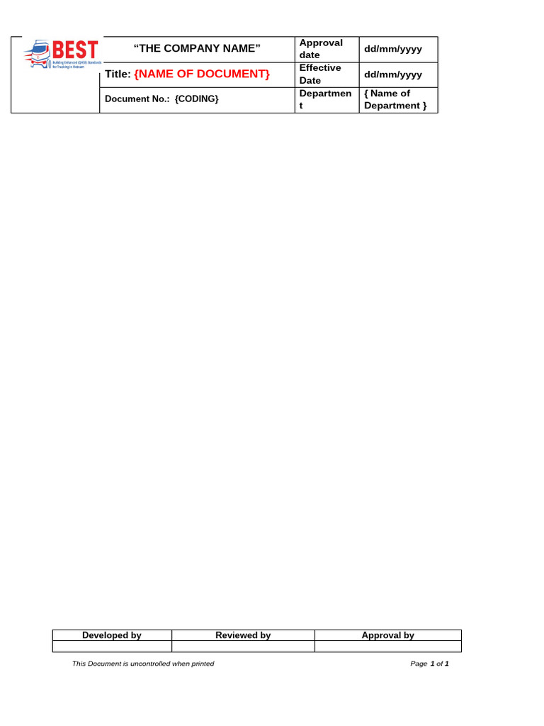 Form Template | PDF