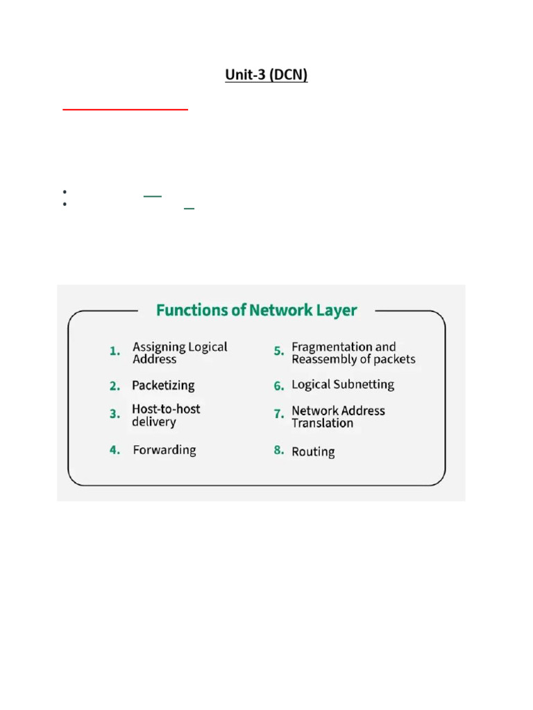 DCN Unit-3 | PDF