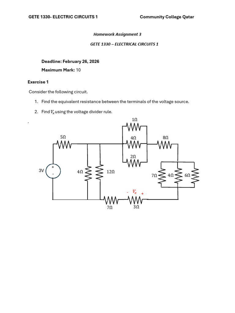 Homework Assignment 3 | PDF
