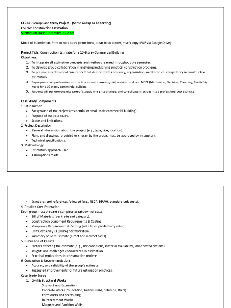 CT213 Group Case Study Project | PDF