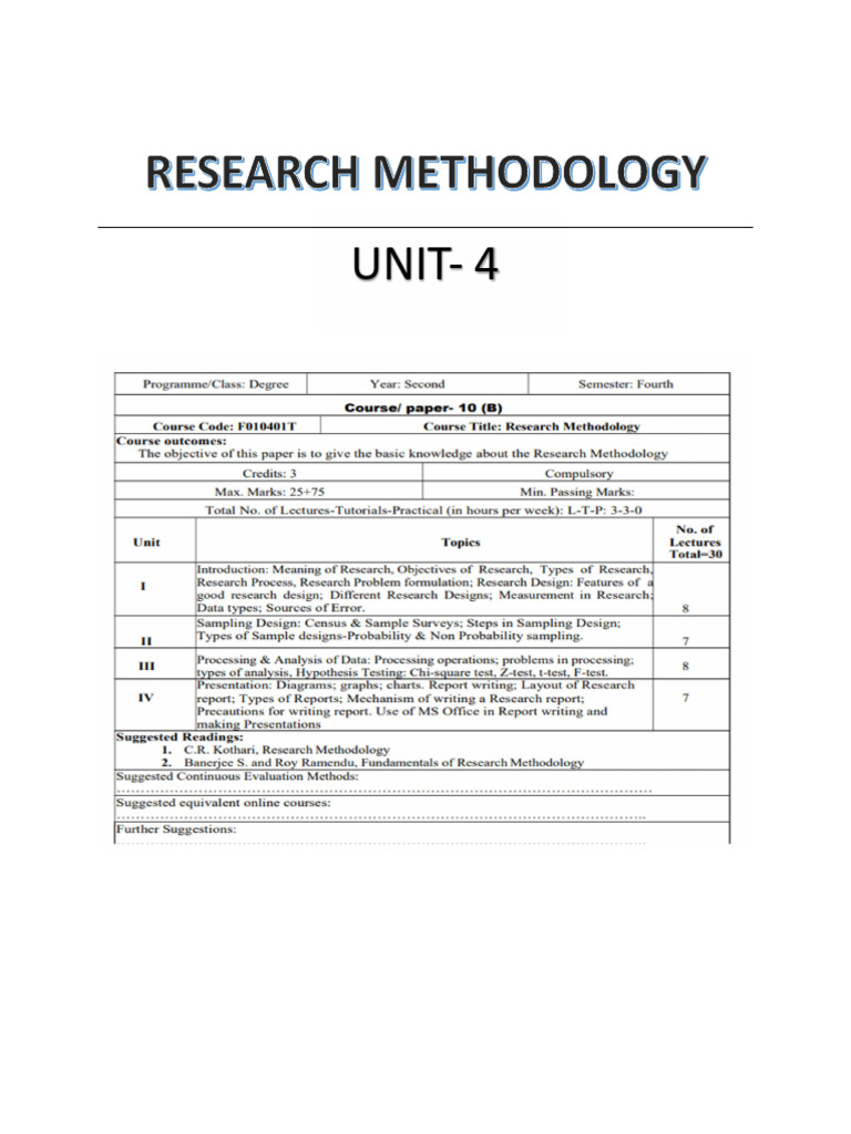 Unit 4 | PDF