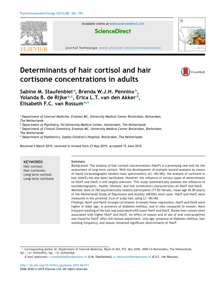 Cortisone and Cortisol - 2015 | PDF | Clinical Medicine | Diseases And ...
