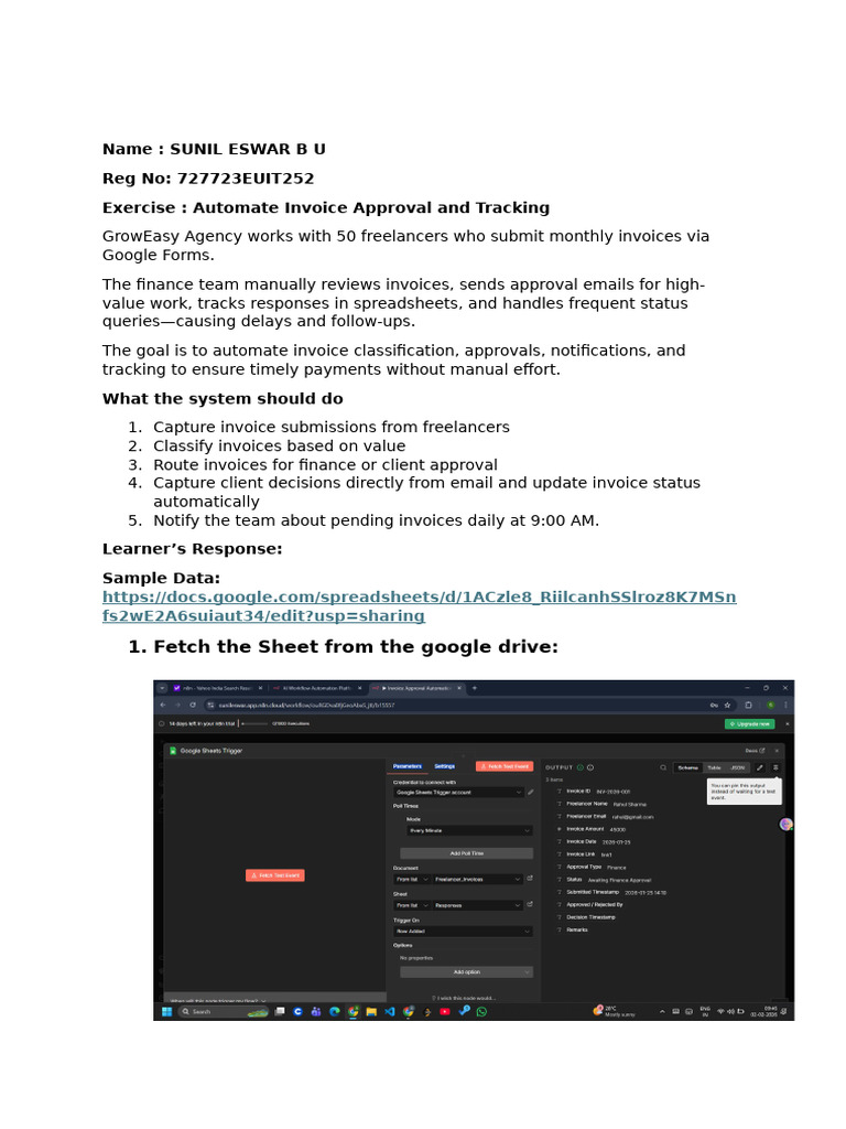 Day 5 Exercise 1 | PDF