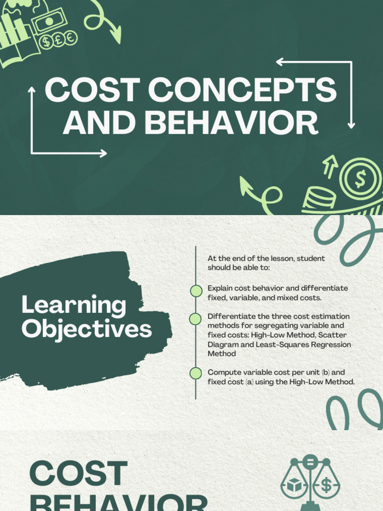 Cost Concepts and Behavior | PDF