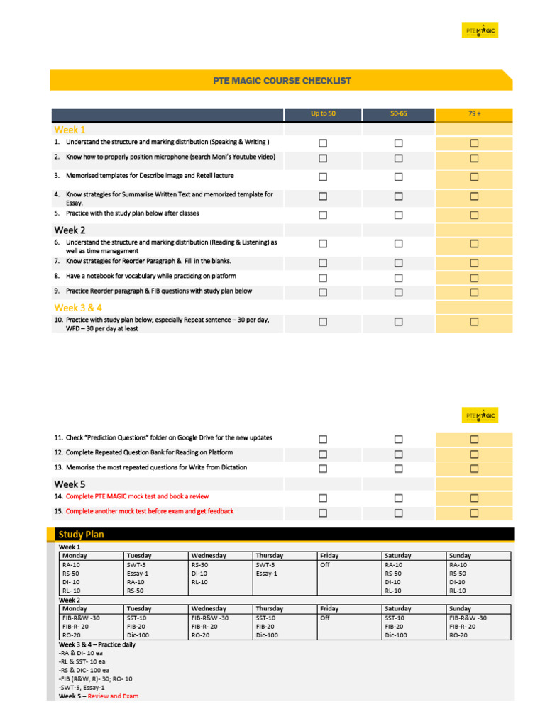 Study Plan Checklist 6 | PDF | Chess Openings | Chess Theory