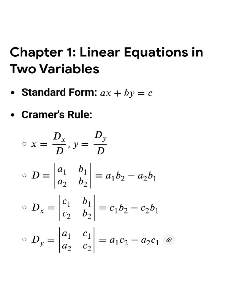 Important Formulas | PDF