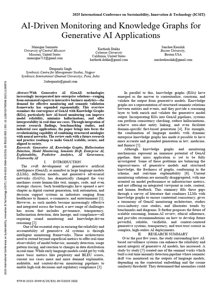 AI-Driven Monitoring and Knowledge Graphs For Generative AI ...