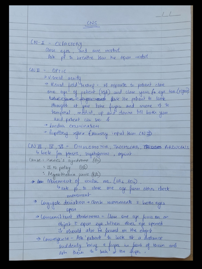 CNS Examination - 260309 - 113527 | PDF