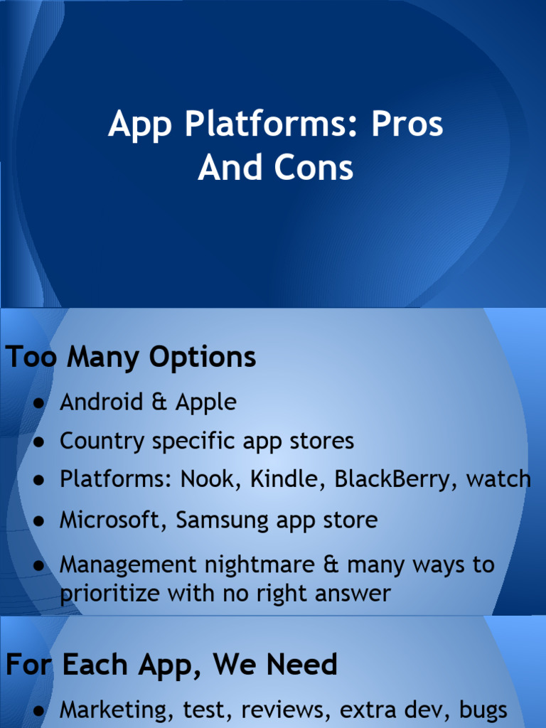 Mobile App Platforms | PDF