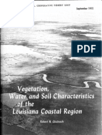 Vegetation Water and Soils Louisiana Coastal Region