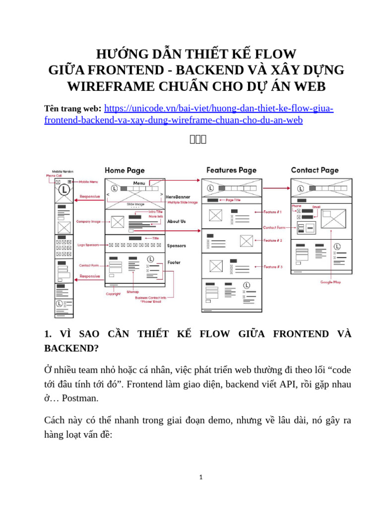 1. Hướng Dẫn Thiết Kế Flow Giữa Frontend - Backend Và Xây Dựng ...