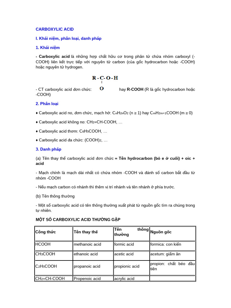 Carboxylic Acid | PDF
