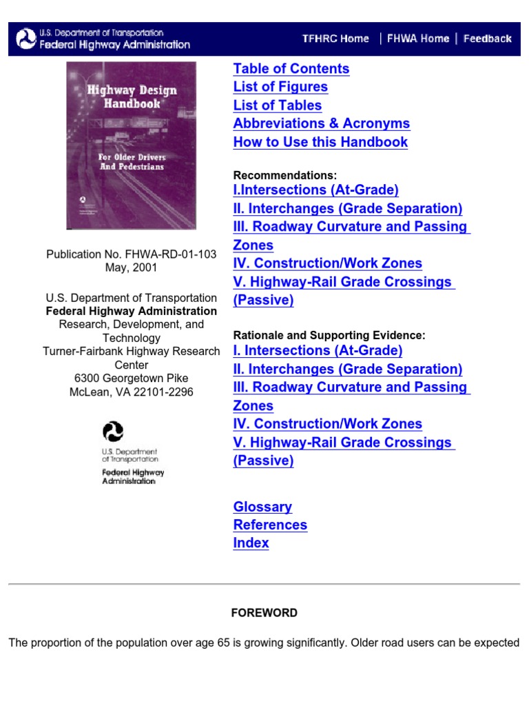 Highway Design for Older Drivers | PDF | Traffic | Controlled Access ...