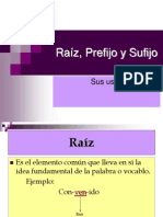 Ra - Z - Prefijo y Sufijo