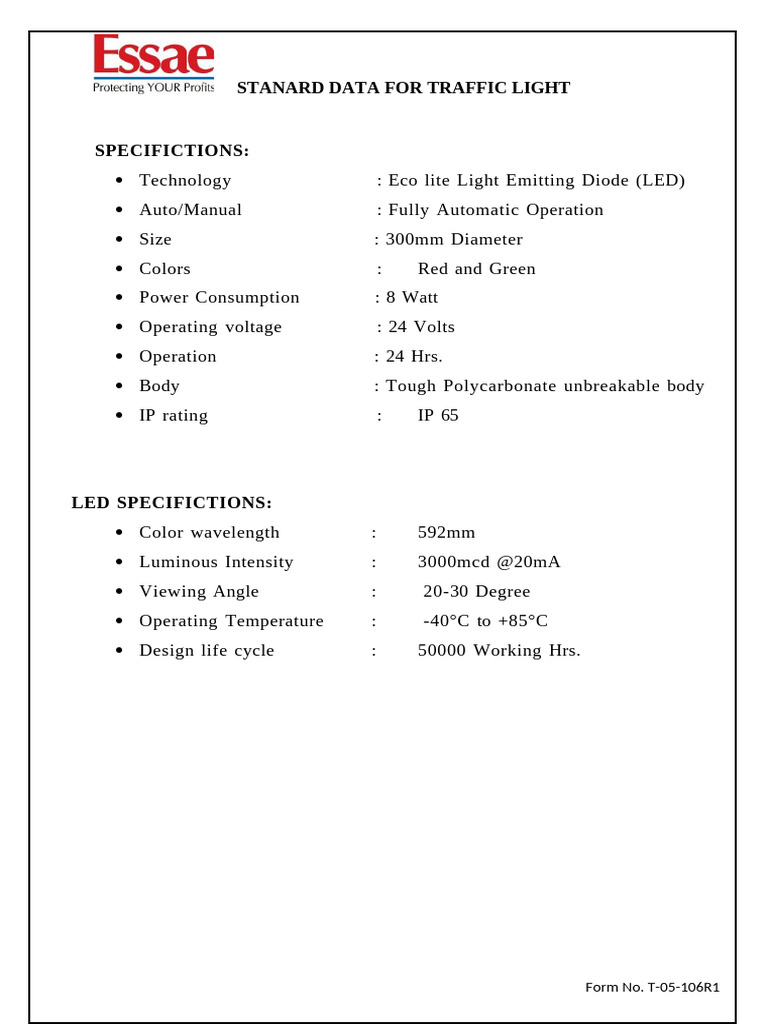 Traffic Light | PDF