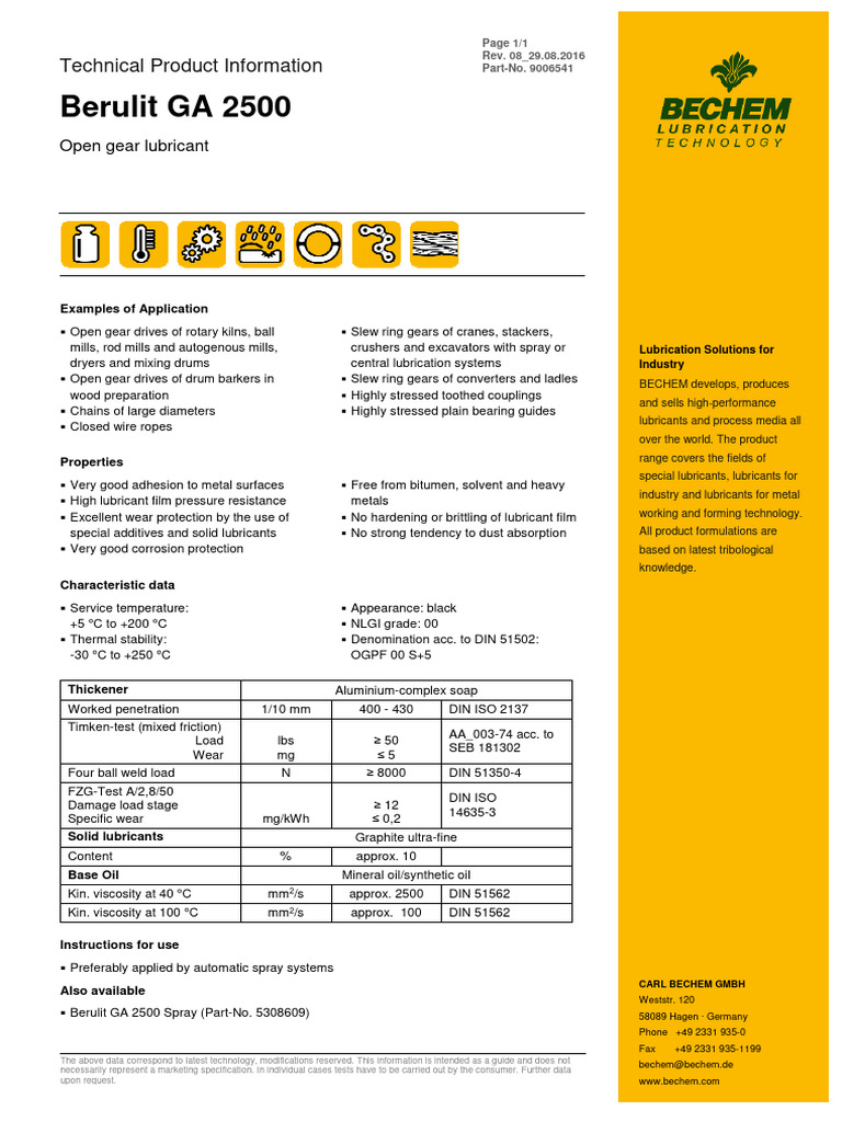Ga 2500 9006541 (GB) | PDF