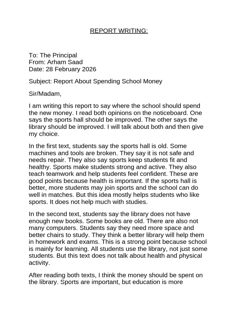 Report Writing | PDF