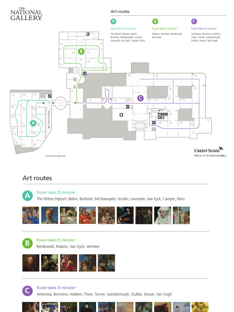 Printable Art Route Map July 22 | PDF