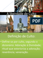 A Liberdade de Culto