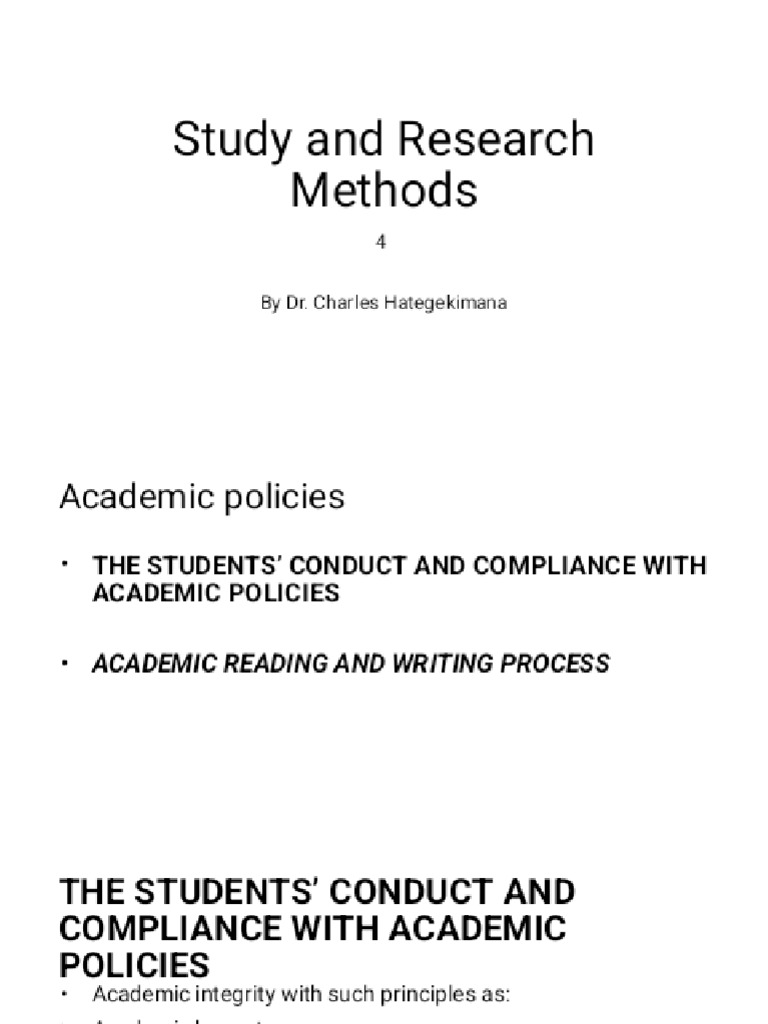 Presentation 4 Study Methods - Phoenix | PDF