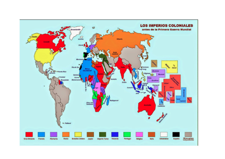 Mapa Imperios Coloniales | PDF