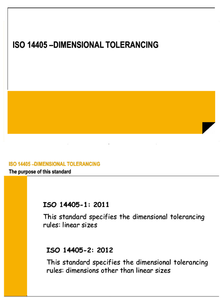 Renault - IsO 14405 - Dimensional Tolerancing | PDF